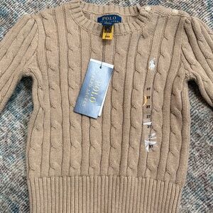 Polo by Ralph Lauren Beige Cable Knit Sweater